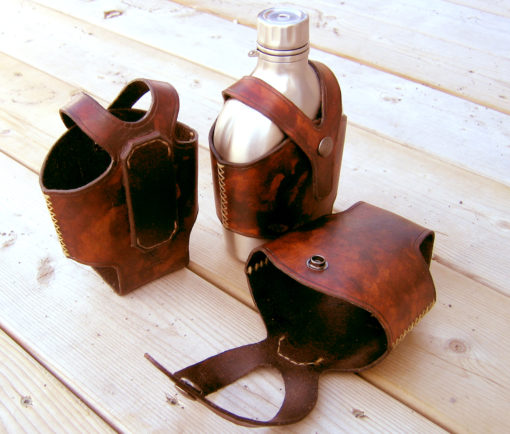 Canteen leather holder from Wildertools by Rick Marchand
