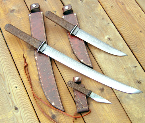 Japanese bushknife trio from Wildertools by Rick Marchand